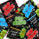 The Hampton Candy Company Pop Rocks Candy 9 Pack, 3 Flavors of Each - Watermelon, Strawberry, Tropical Punch