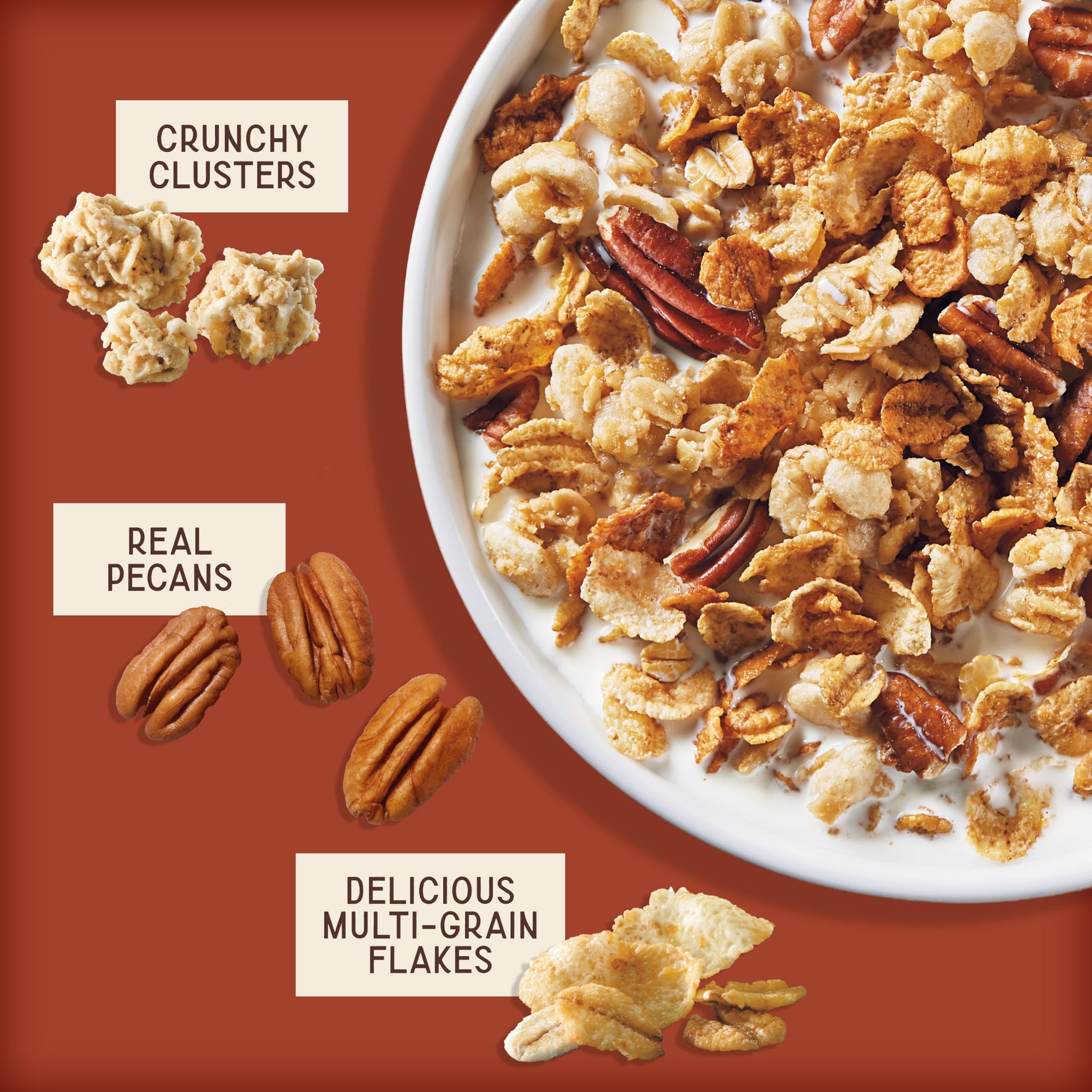 Great Grains Crunchy Pecans Breakfast Cereal, 16 oz Box