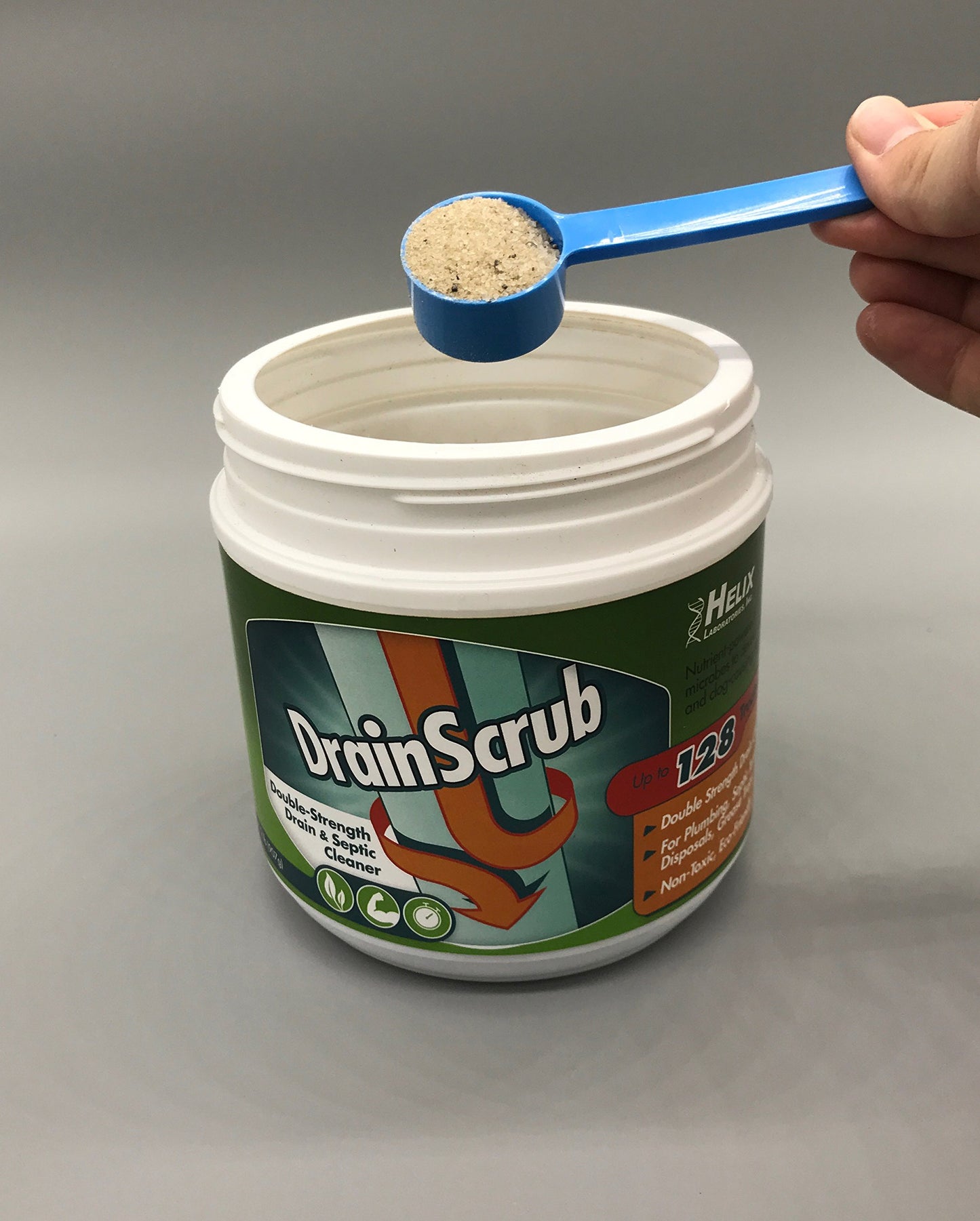 DrainScrub Powder Enzyme Drain Cleaner and Septic Treatment Environmentally Friendly Bacteria Unclog and Deodorize Pipes (10 lbs)