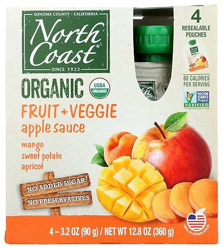 North Organic Apple Sauce Fruit + Veggie (2-Boxes)