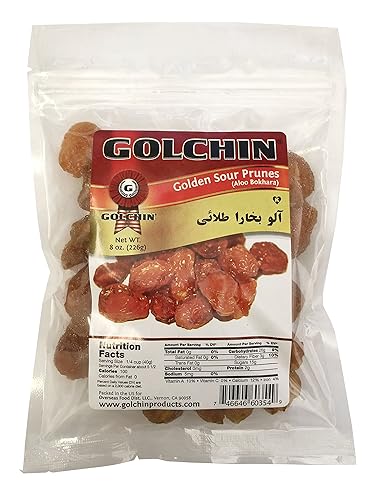 GOLCHIN GOLDEN SOUR PRUNE, 8 oz ( Aloo Bukhara )