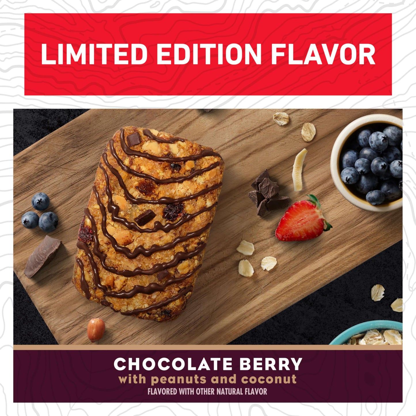 CLIF BAR - Energy Protein Bars - Limited Edition Run the World - Chocolate Berry - Made with Organic Oats - Energy Bars - Non-GMO (5 Pack)