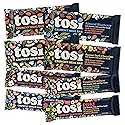 Tosi Variety Pack Protein Bars, Plant Based with Nuts, Gluten-Free Crunchy Snacks, Vegan, Organic, Flax & Chia Seeds, Soy-Free, Omega 3s, 5G-20G