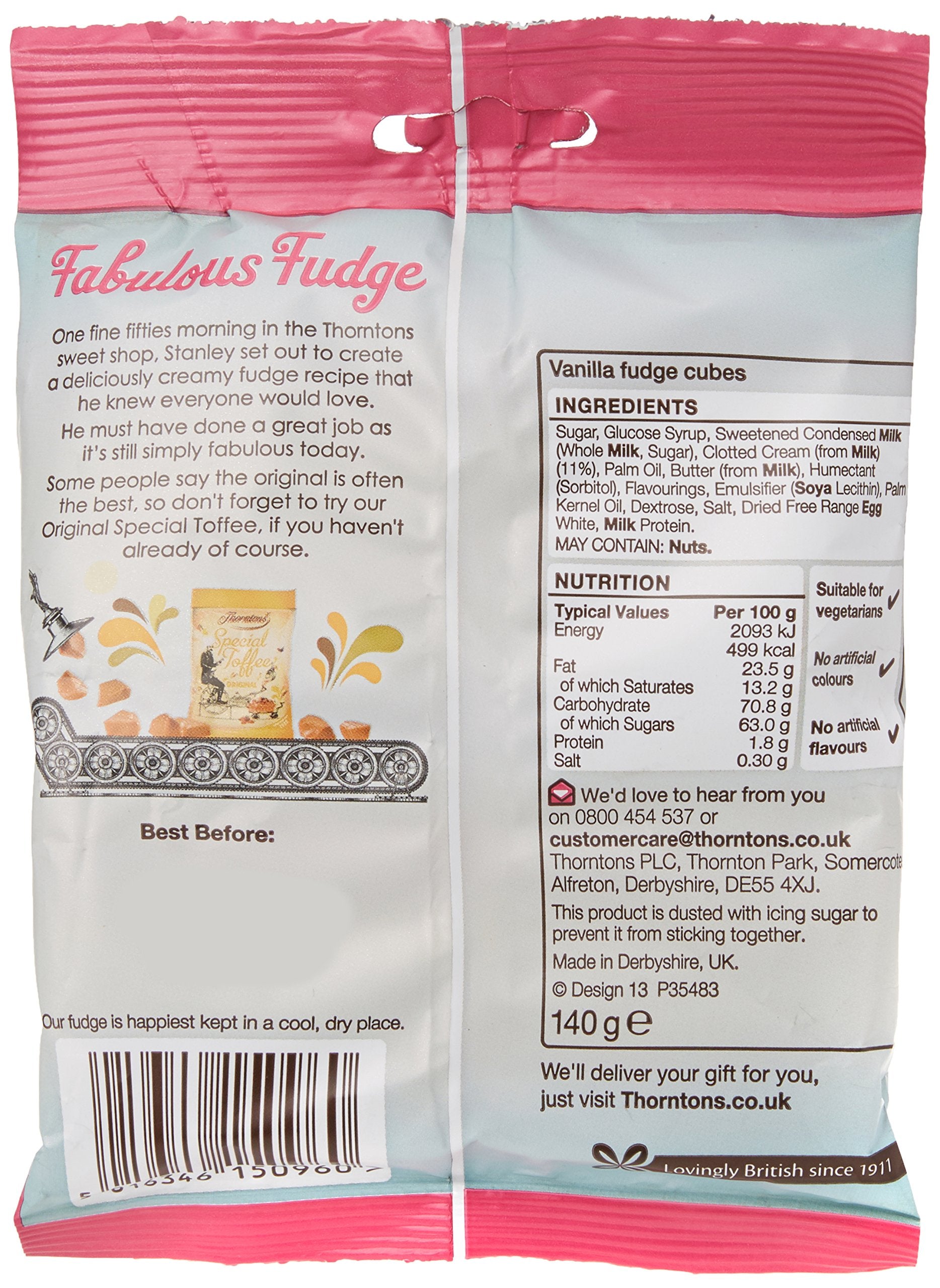 Original Thorntons Vanilla Fudge Imported From The UK England