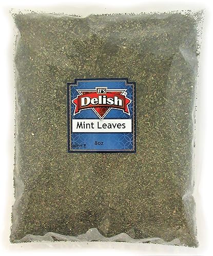 Dried Mint Leaves by Its Delish, 8 oz bag (Half Pound)