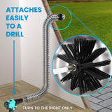 30-Feet Dryer Vent Cleaner Kit - Innovative Lint Remover Reusable Strong Nylon| Flexible Lint Brush with Drill Attachment for Faster Cleaning 30 Feet