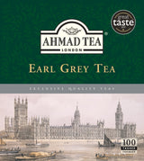 Ahmad Tea Earl Grey Tea, Tagged Teabags without envelopes, 100 Count