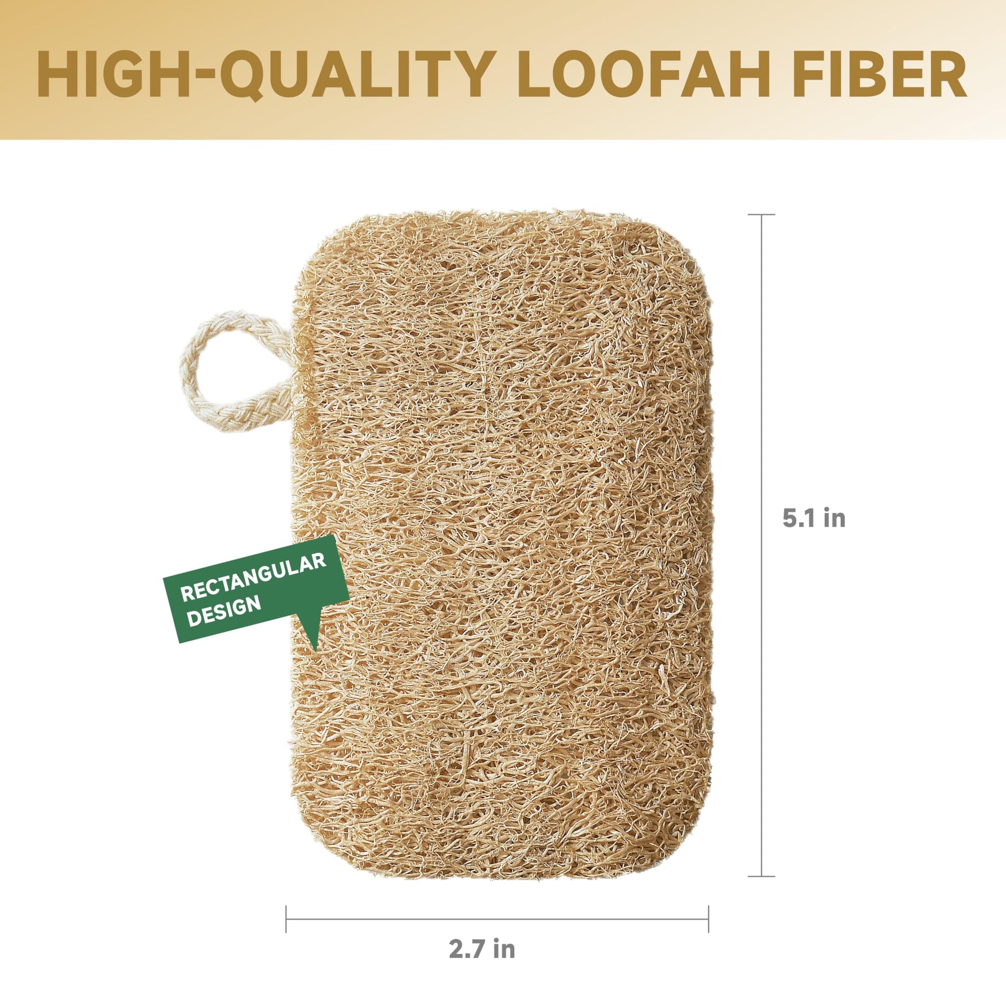 Natural Loofah Dish Sponges 3 Pack | Biodegradable & Eco Friendly Kitchen Sponges for Washing Dishes | Heavy-Duty Dishwashing Sponge | MossyWisp (3)