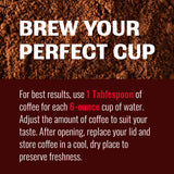 Hills Bros High Yield Ground Coffee, Medium Roast, 23 Oz. Can (Pack of 6) - Full-Bodied Rich Coffee Taste, Balanced for Optimum Caffeine
