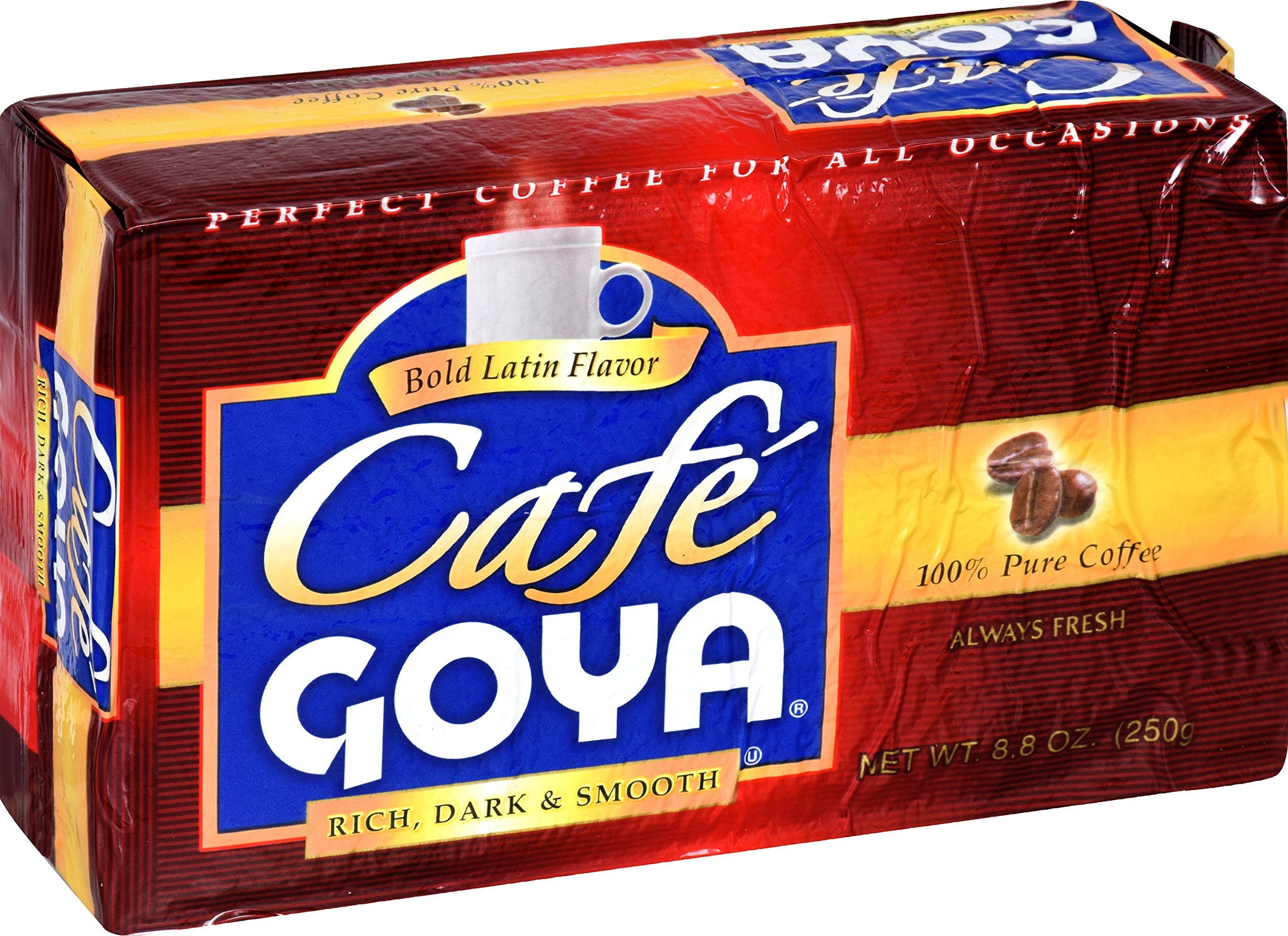 Goya 100% Pure Latin Coffee, Rich, Dark & Smooth, 8.8 Ounce