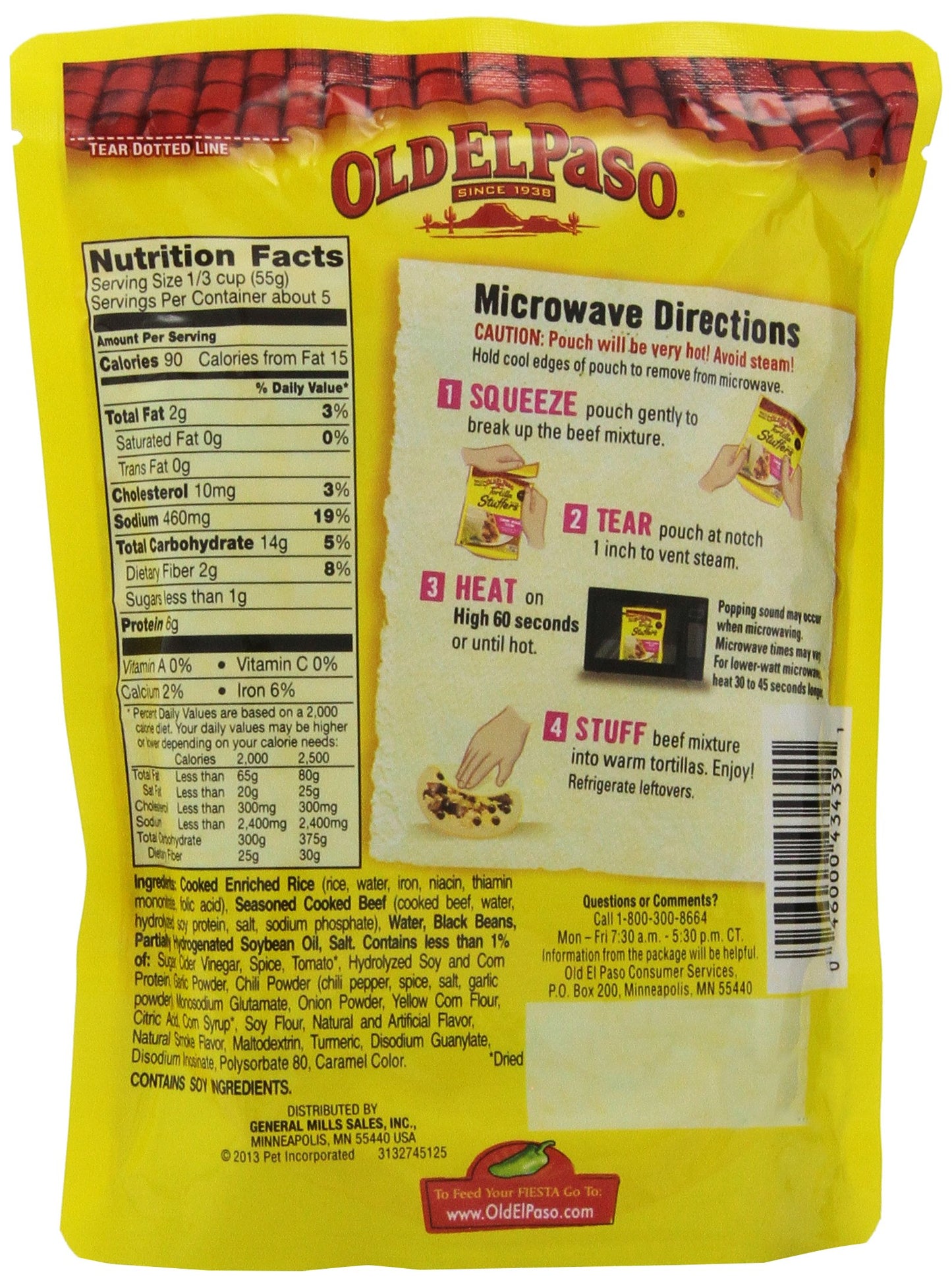 Old El Paso Tortilla Stuffers, Carne Asada, 9.5-Ounce (Pack of 4)