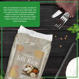 Jiva Organic Idli Rice 10 Pound Bag - Non-GMO, USDA Organic, Vegan, Perfect for Idli & Dosa - Short Grain Parboiled Rice