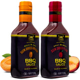 Traina Home Grown California Sun Dried Apricot and Plum Barbecue Sauce - No Corn Syrup, Bold Flavor, Packed in 17 Ounce Bottle (Pack of 2)