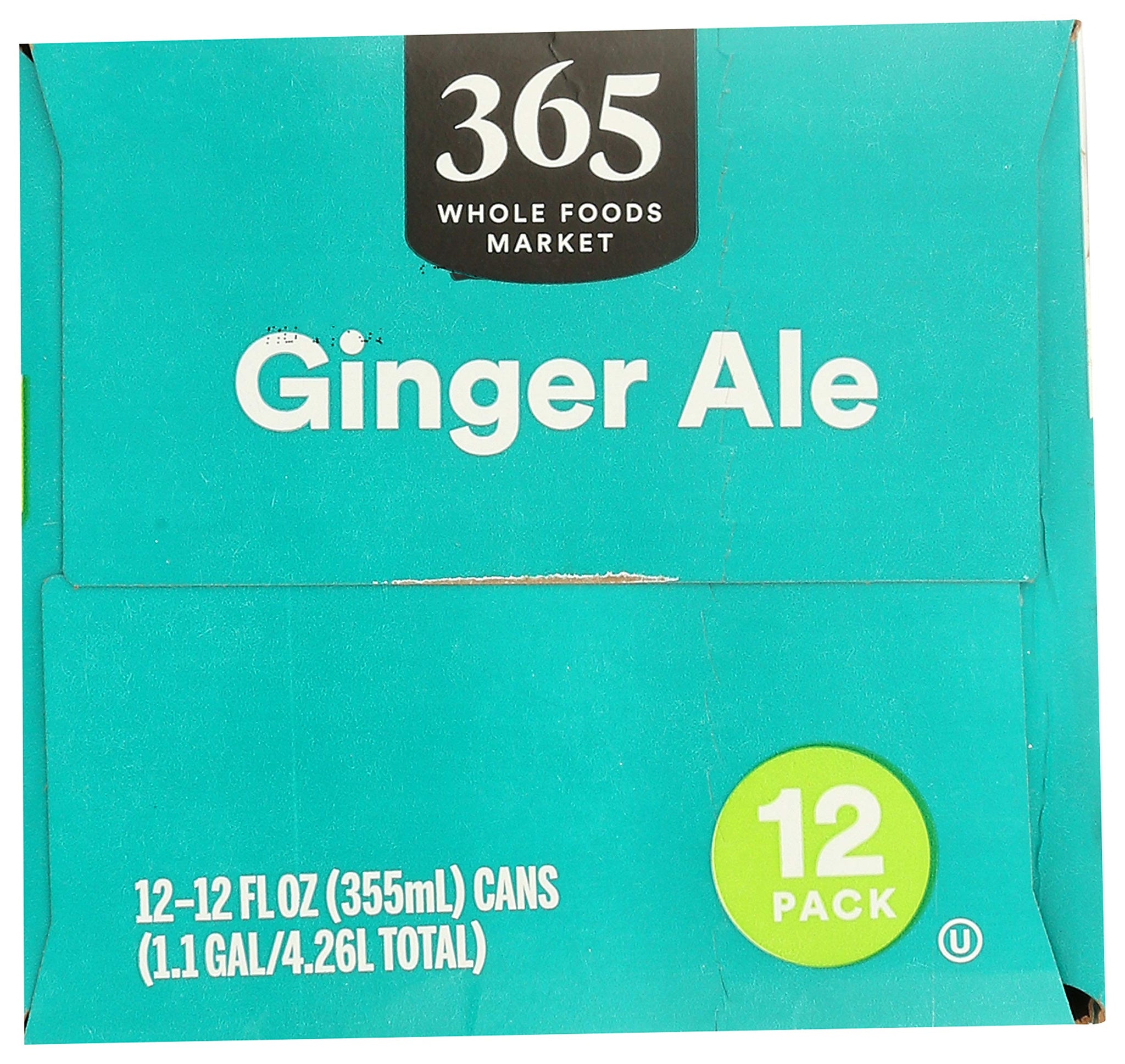 365 by Whole Foods Market, Ginger Ale Cans, 12 Fl Oz (Pack of 12)