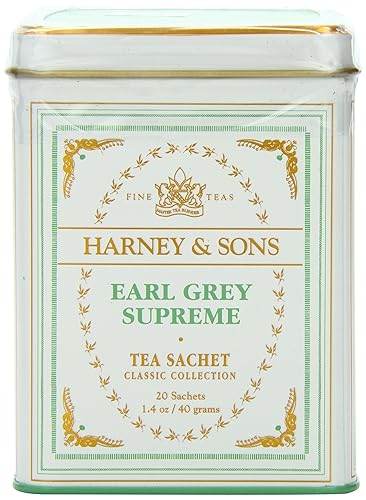Harney & Sons Black Tea, Earl Grey Supreme, 20 Count