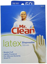Mr. Clean Disposable Latex Glove, 50 Count