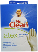 Mr. Clean Disposable Latex Glove, 50 Count