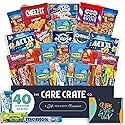 Encouragement Snack Box (40 Piece Variety Gift Basket Care Package) Peanuts, Candy, Chips, Granola Bars & More - The Care Crate Co.