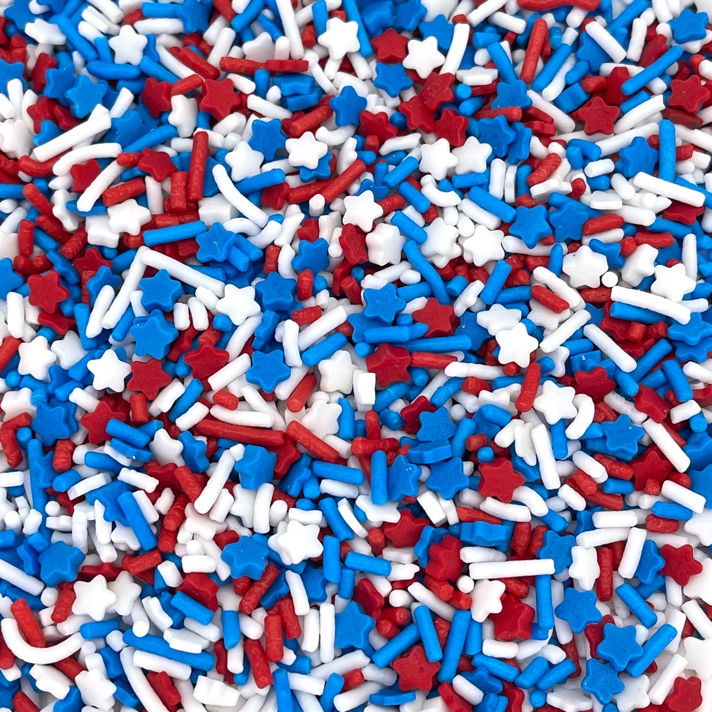 Sprinkles | Patriotic sprinkles | Red white and blue sprinkles | American sprinkles | Cookie sprinkles | July 4th sprinkles | Manvscakes |