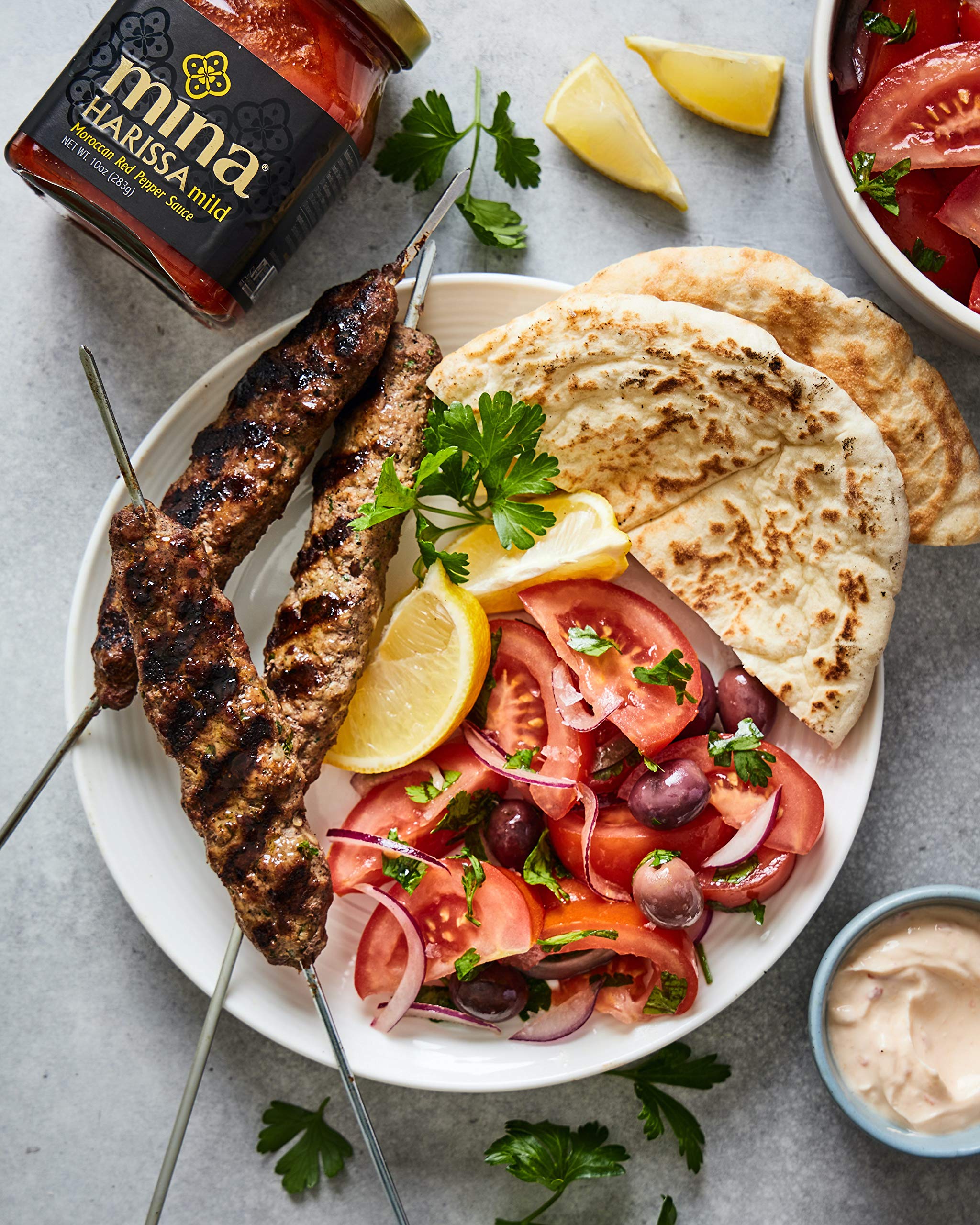 Mina Harissa Mild Sauce, Homestyle Moroccan Red Pepper Harissa Paste, 10 Oz - Harissa Sauce with Tangy Twist, Excite Your Senses with Mina Mild