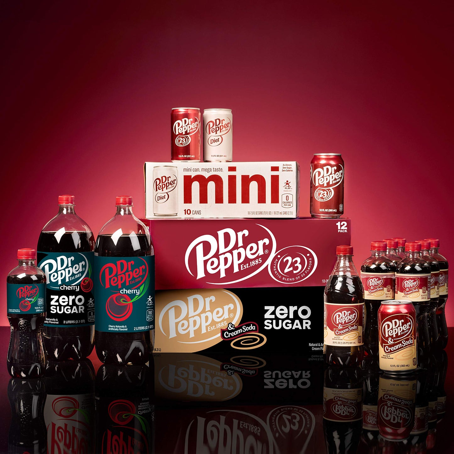 DR PEPPER - MINI BOTTLES, 12 OZ, 8 PK