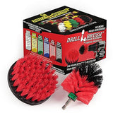 Outdoor Cleaning Supplies - Stiff Bristle Outdoor Power Scrubber - Concrete and Brick Stain Remover - Concrete Pools Cleaning Kits- Heavy Duty Deck