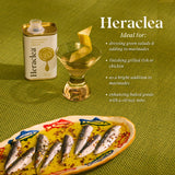 Heraclea - Lemon Infused - Extra Virgin Olive Oil - Extra Virgin - Cold Pressed - Polyphenol Rich EVOO - 5.9oz Bottle