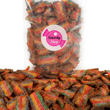 Chamoy Covered Sour Gummy Candy 2 Lb ~ Smarty Stop (Rainbow Belt Bites)