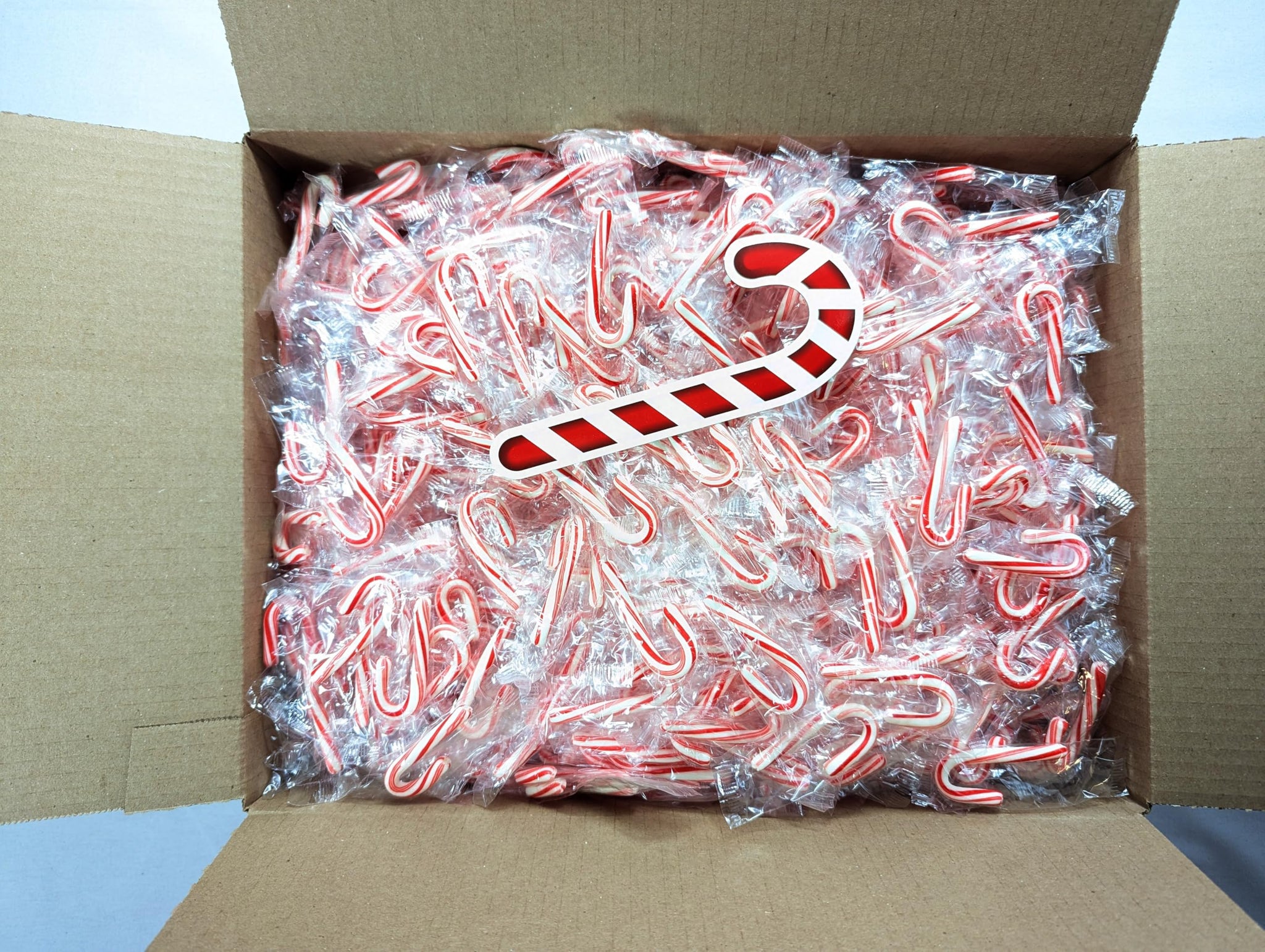 Individually Wrapped Mini Candy Canes, Premium Quality, Red & White Peppermint, Super Bulk Pack, Over 1,000 Pieces