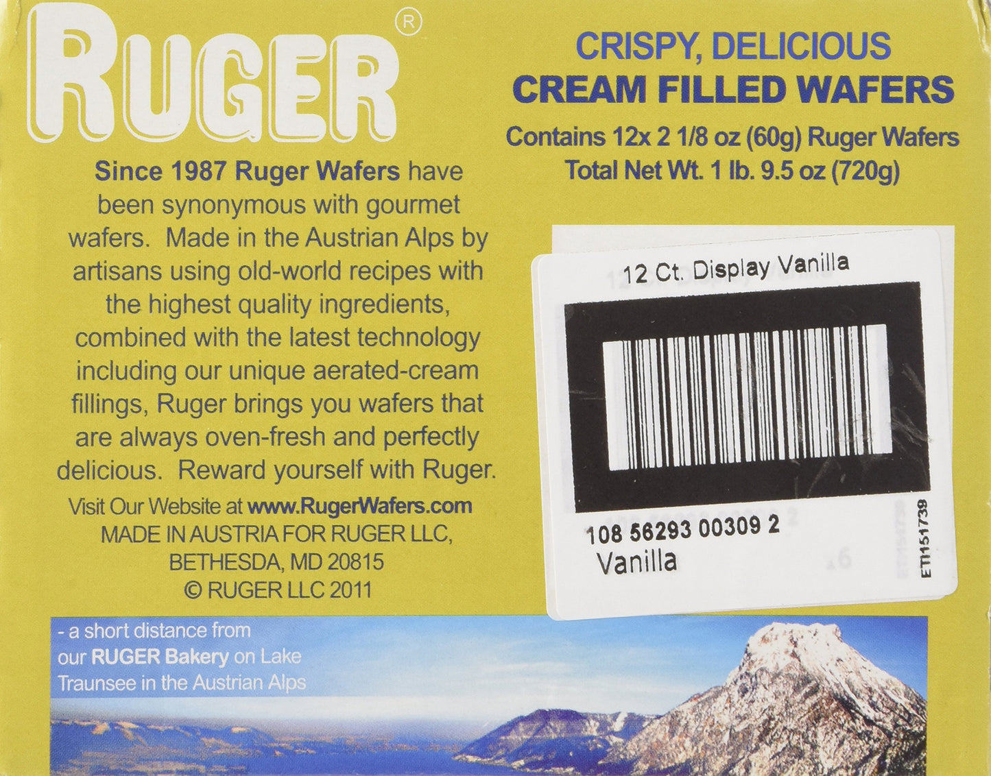 Ruger Wafer 8-56293-00301-9 Vanilla Australian Wafers44; 12 pack12