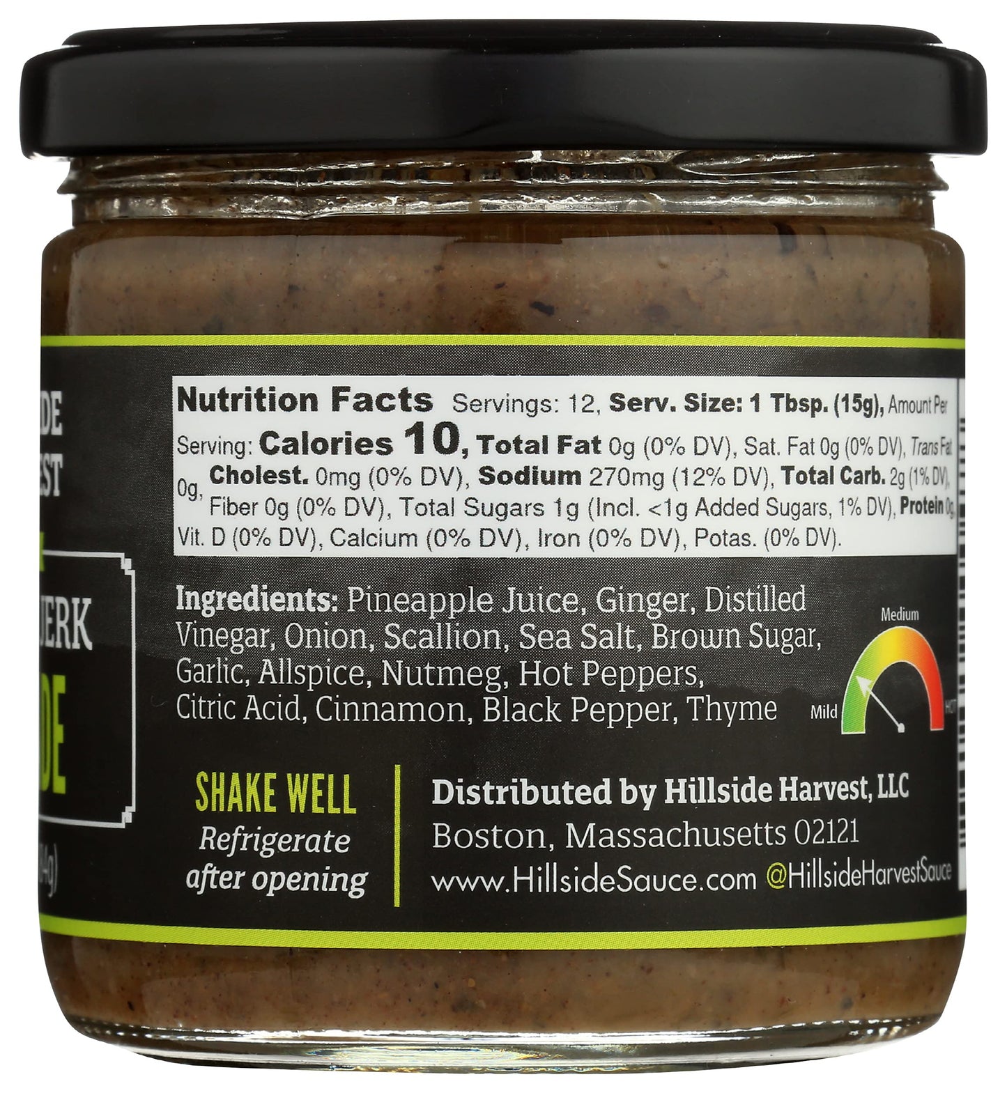 Hillside Harvest - Jamaican Jerk Marinade, Gourmet, Handcrafted, Spice and Sweet Citrus with Allspice, Black Pepper & Cinnamon, Mild Heat Level, 6.5