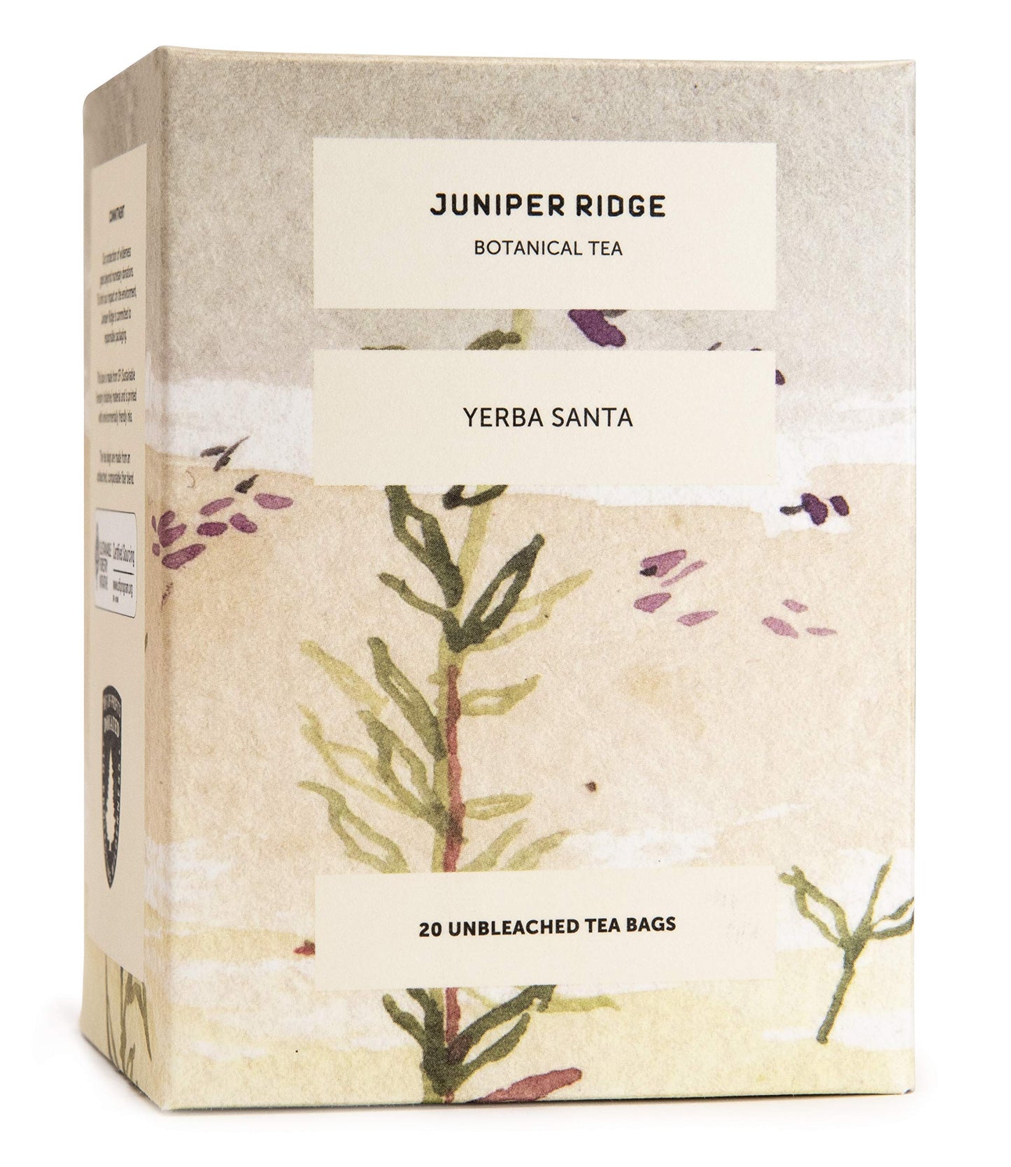 Juniper Ridge Yerba Santa Botanical Tea - Smooth & Sweet, Rich Earth, & Toasty Aroma Notes - Vegan, Caffeine Free & Gluten Free - 20 Unbleached
