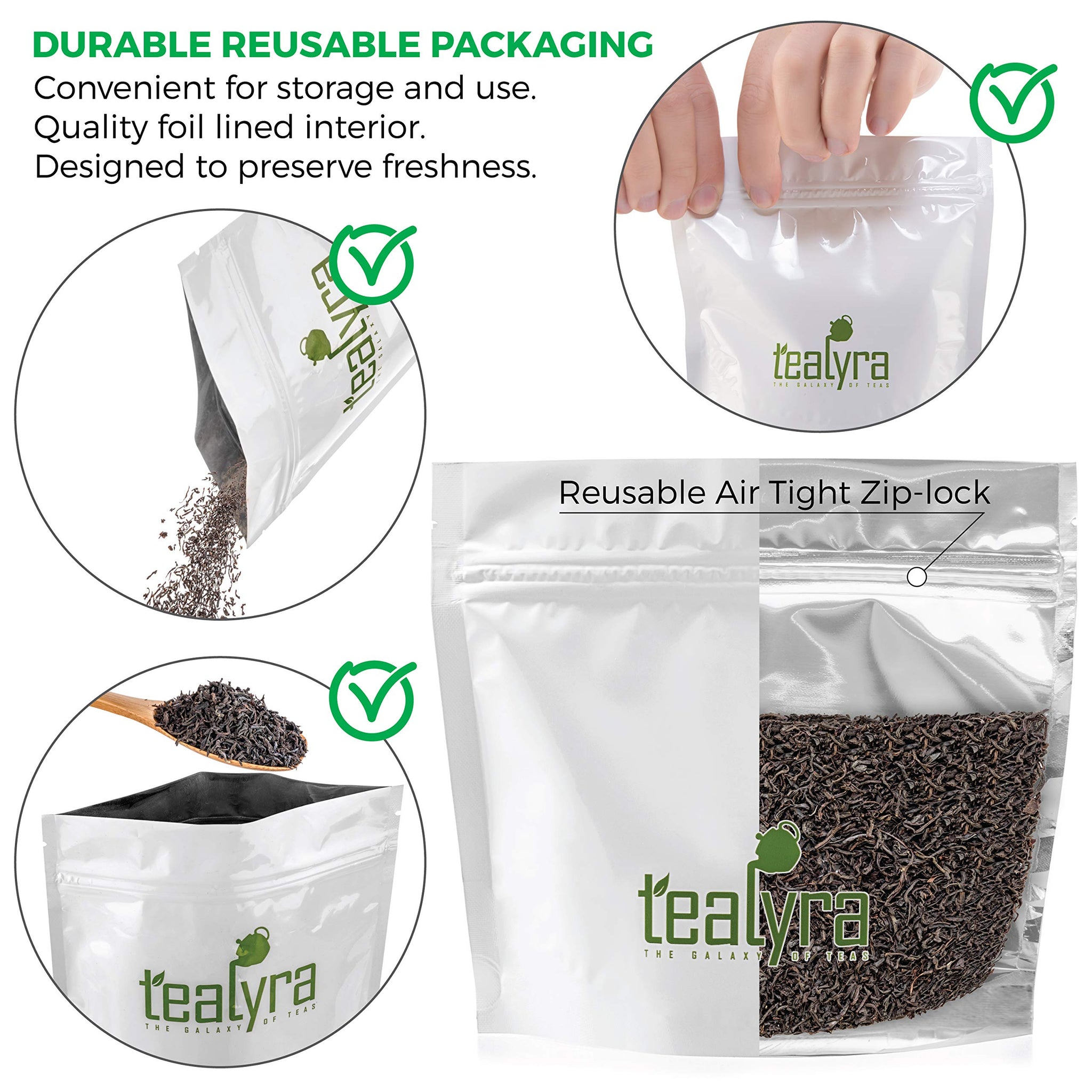 Tealyra - Decaf Orange Pekoe Ceylon Black Loose Tea - No Caffeine - Best Morning Tea - Sri Lanka - 224g (8-Ounce)