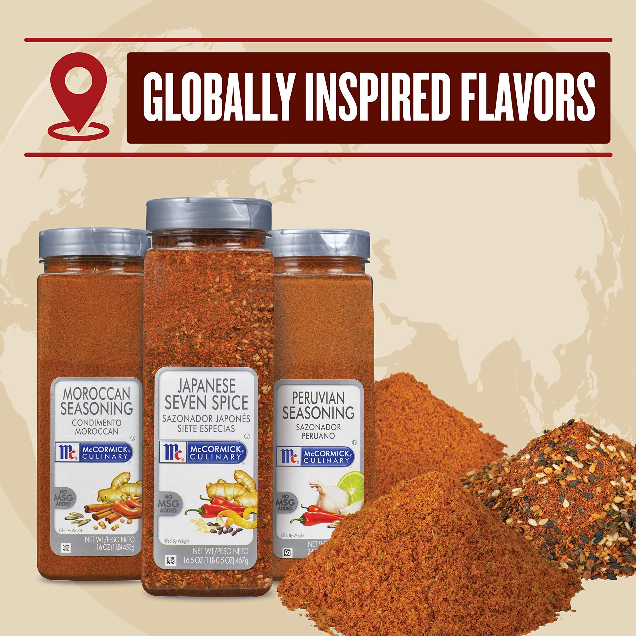 McCormick Culinary Japanese Seven Spice, 16.5 oz - One 16.5 Ounce Container of Japanese Seven Spice Seasoning with an Herbal-Citrusy Umami Flavor
