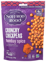 Saffron Road Bombay Spice Crunchy Chickpea Snack, 6oz - Gluten Free, Non-GMO, Halal, Kosher, Vegan