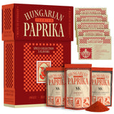 Premium Hungarian Paprika Spice Collection GIFT SET - Sweet, Smoked & Hot (3 x 4 oz) - Five Traditional Hungarian Recipe Cards - Non-GMO - Authentic