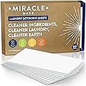 Miracle Made Liquidless Laundry Detergent Sheets - Ultra-Concentrated, Space-Saving, Plastic-Free - No Dyes, Bleach, or Parabens - 60 Strips (120