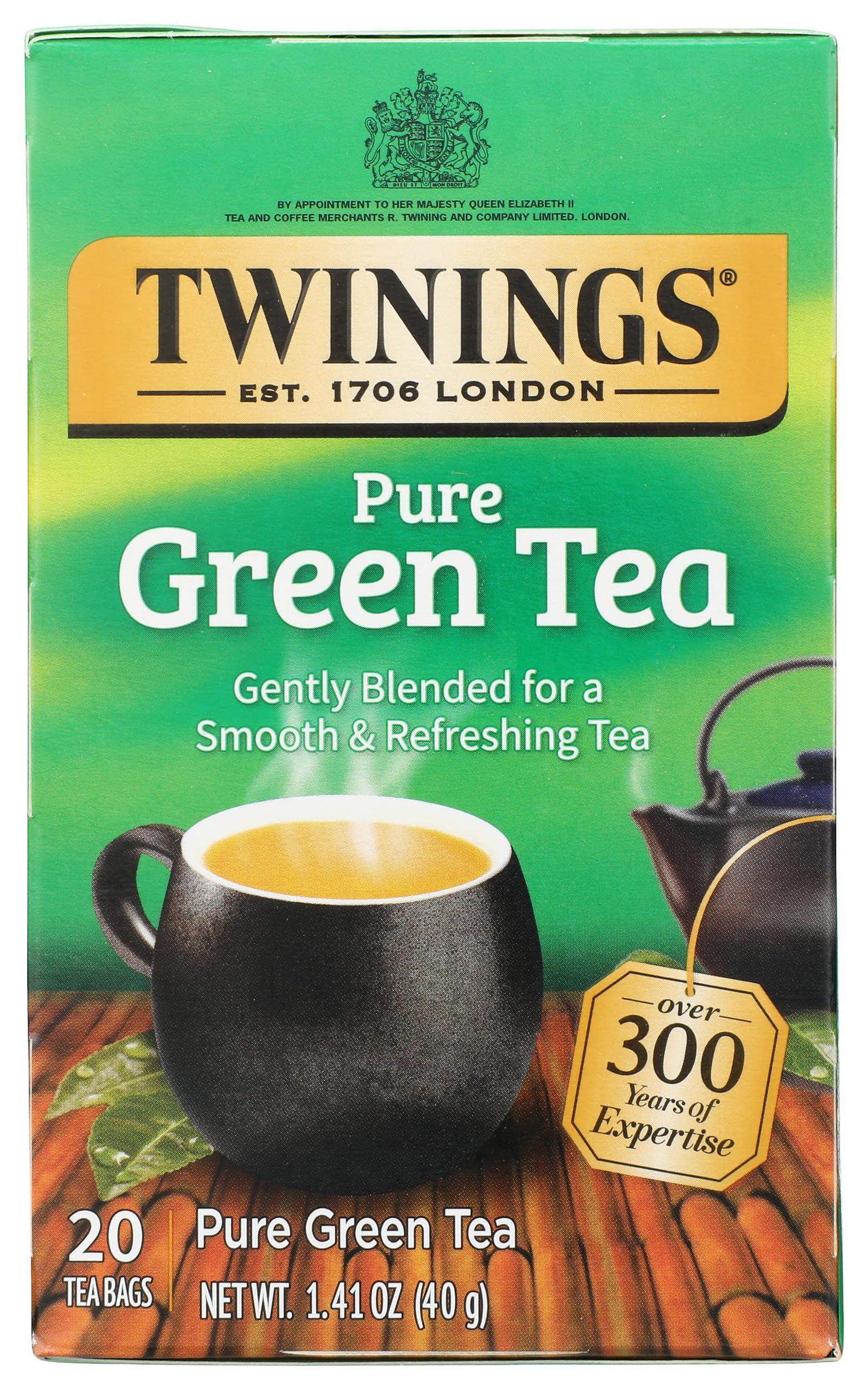 Twinings Green Tea, 1.48 Ounce Box 20 individual tea bags