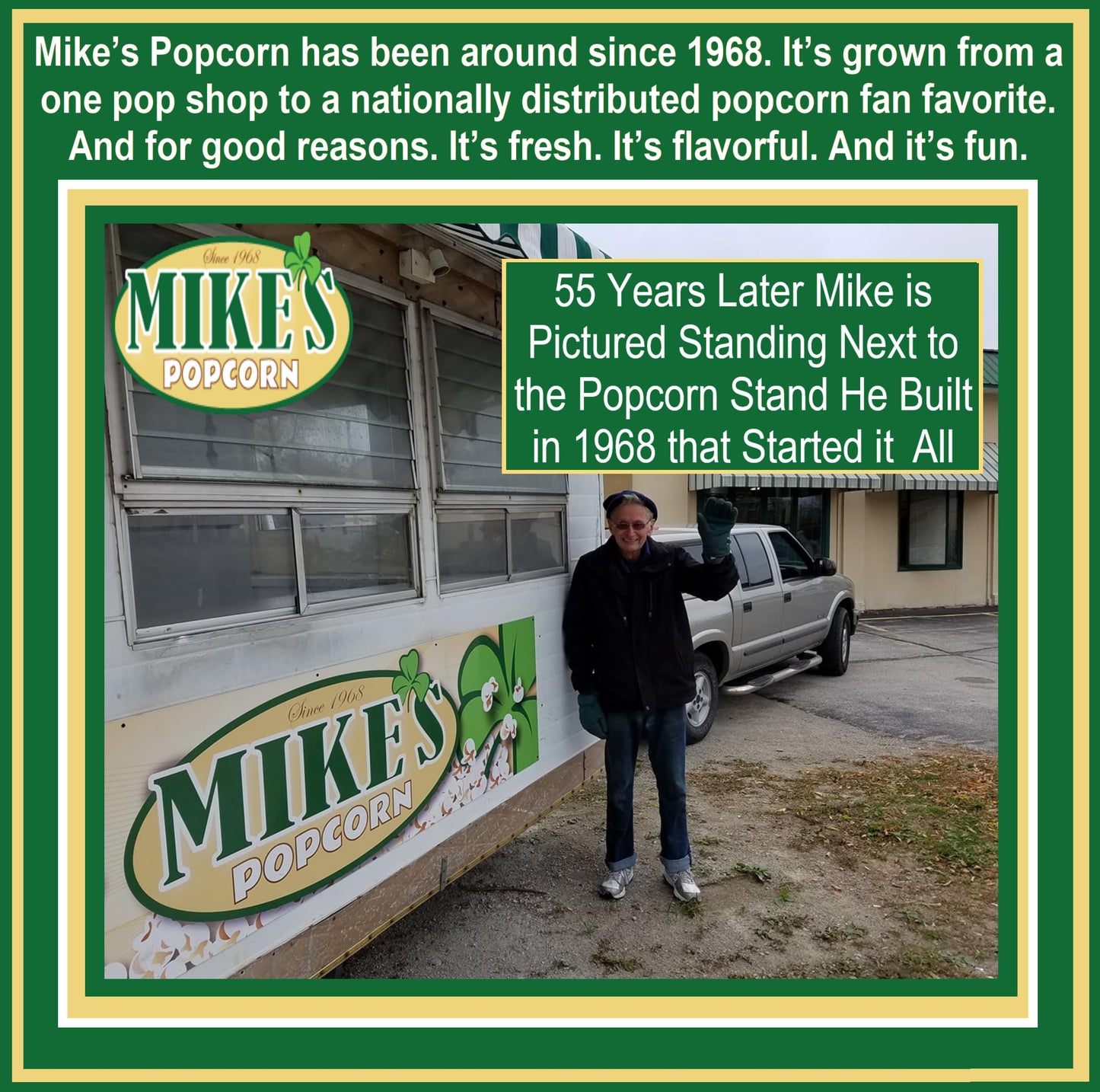 Mike's Popcorn Butter Popcorn, 14 Ounce