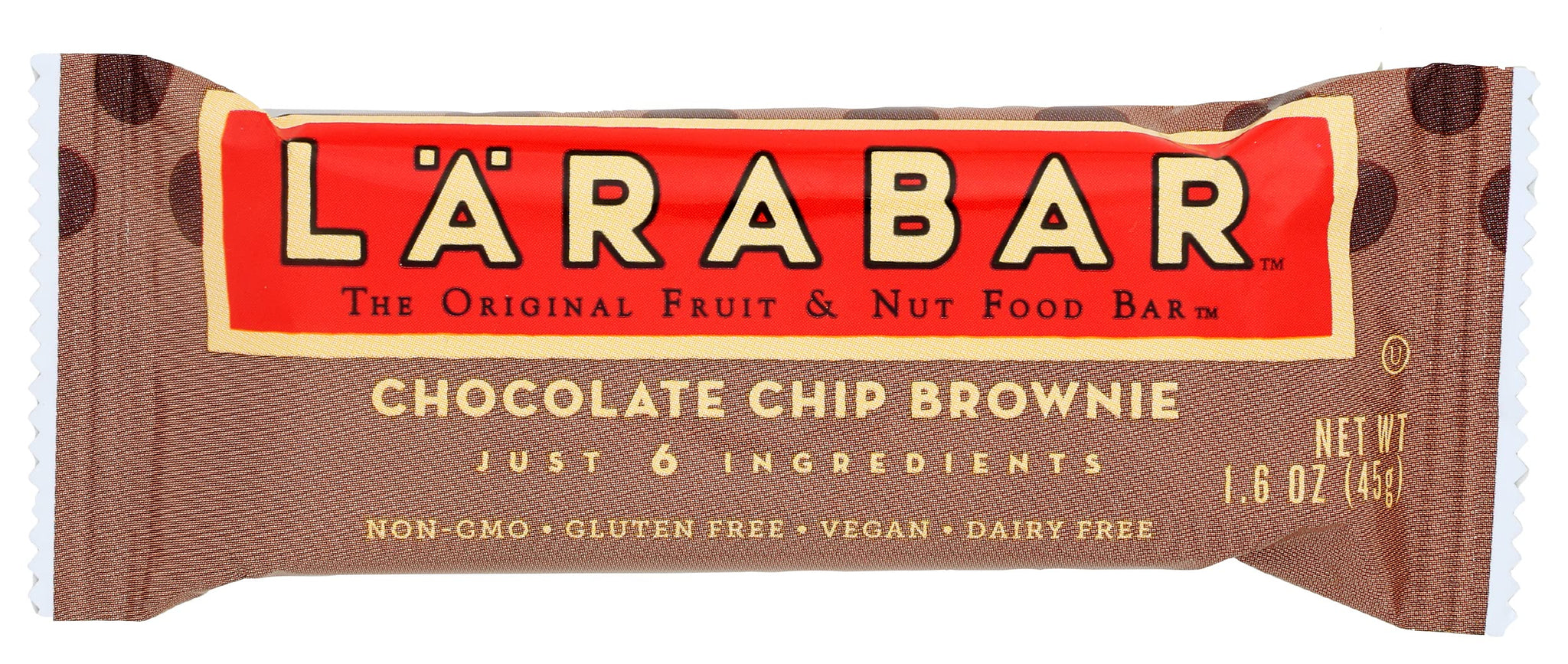 LARABAR BAR,Choc CHIP Brownie 1.6 OZ 16-CS