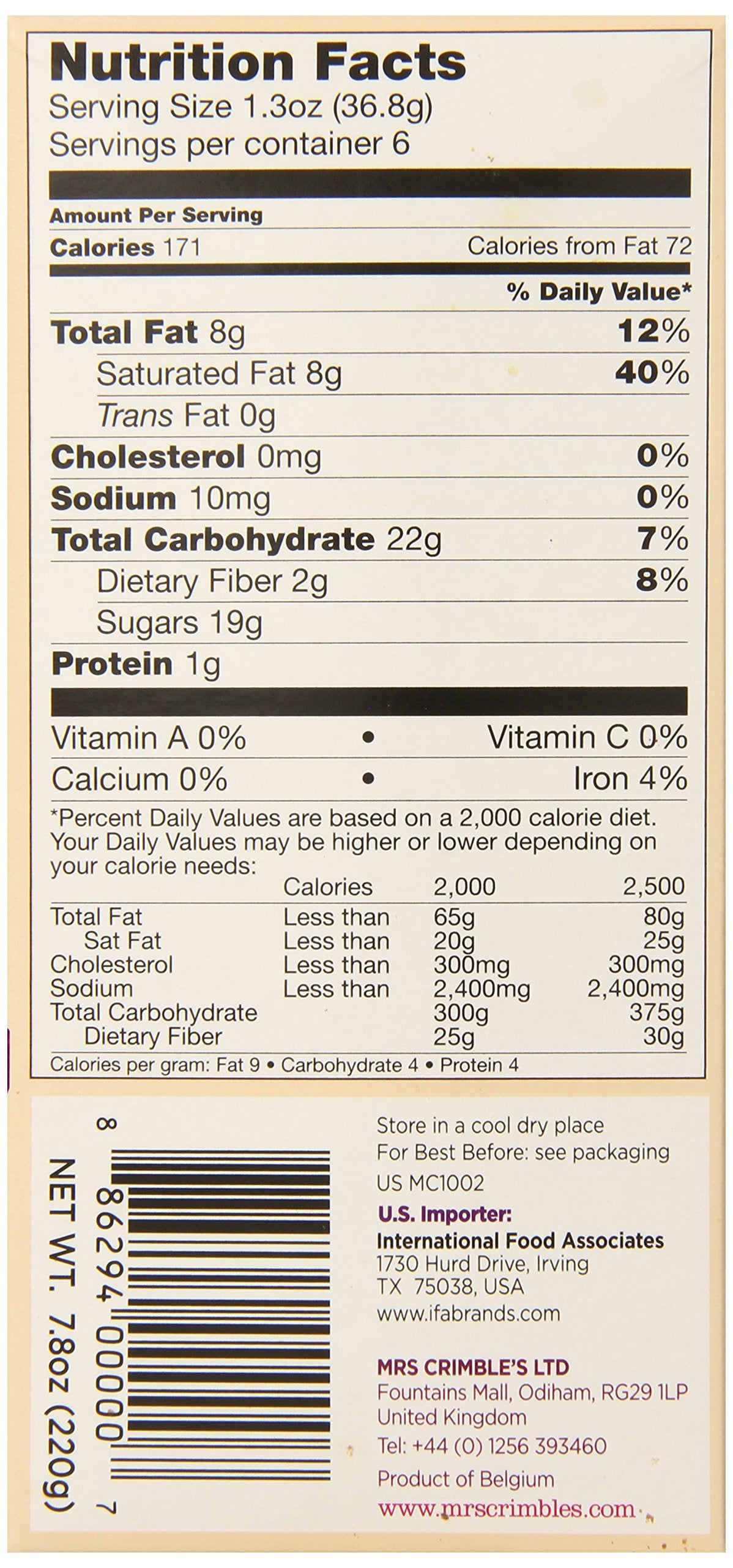 Mrs. Crimbles Chocolate Macaroons, Large, 7.8 Ounce (Pack of 12)