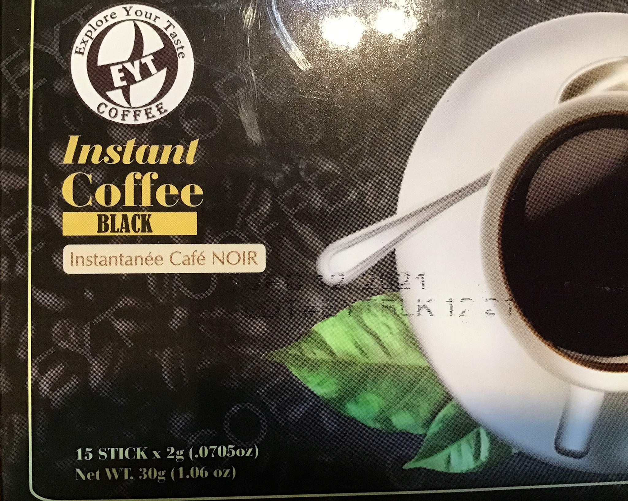 Black Instant Coffee 15 sachets X 2gm