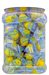 Bulk Candy 2.5LB - Individually Wrapped Lemon Candies in 64 FL OZ Gift Ready Reusable Square Grip Jar