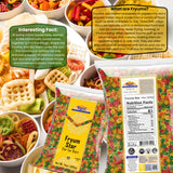 Rani Far Far / Fryums (Wheat & Tapioca Pellet) Star Shape 14oz (400g) ~ Vegan, Kosher, Uncooked, Used to Make Papad, Bhungra / Chip Snack