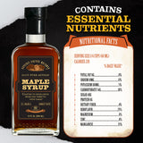 Lincoln County Reserve 100% Pure Maple Syrup with Robust Taste, 100% Pure Artisan Maple Syrup, Made in the USA,12 oz Glass Bottle 3 Pack