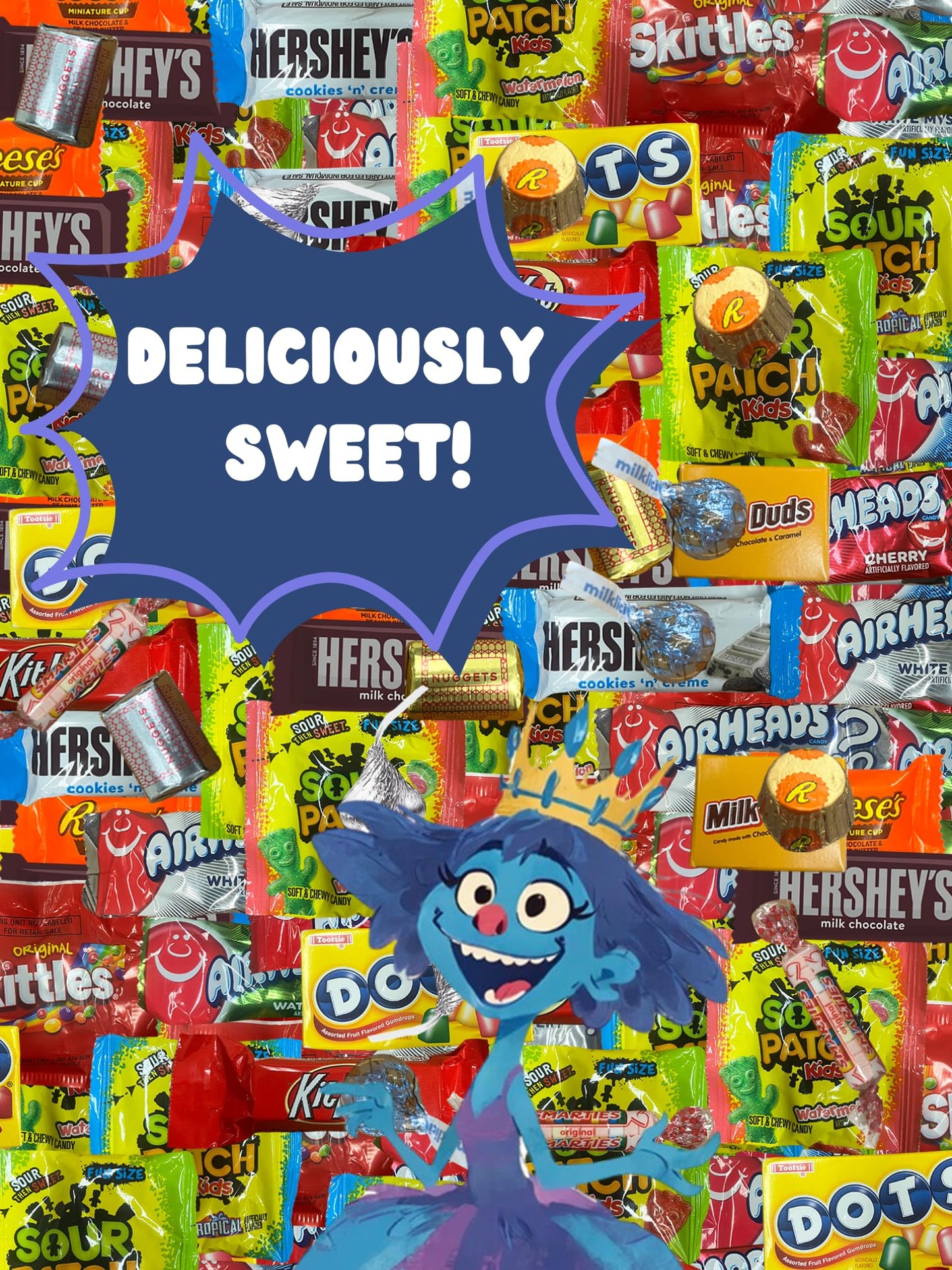 Chocolate and Candy Variety Pack - 10 LB Assorted Chocolate Candy Bulk - Bulk Bag Mix - Individually Wrapped - Chocolates - Variety Bag - July 4th