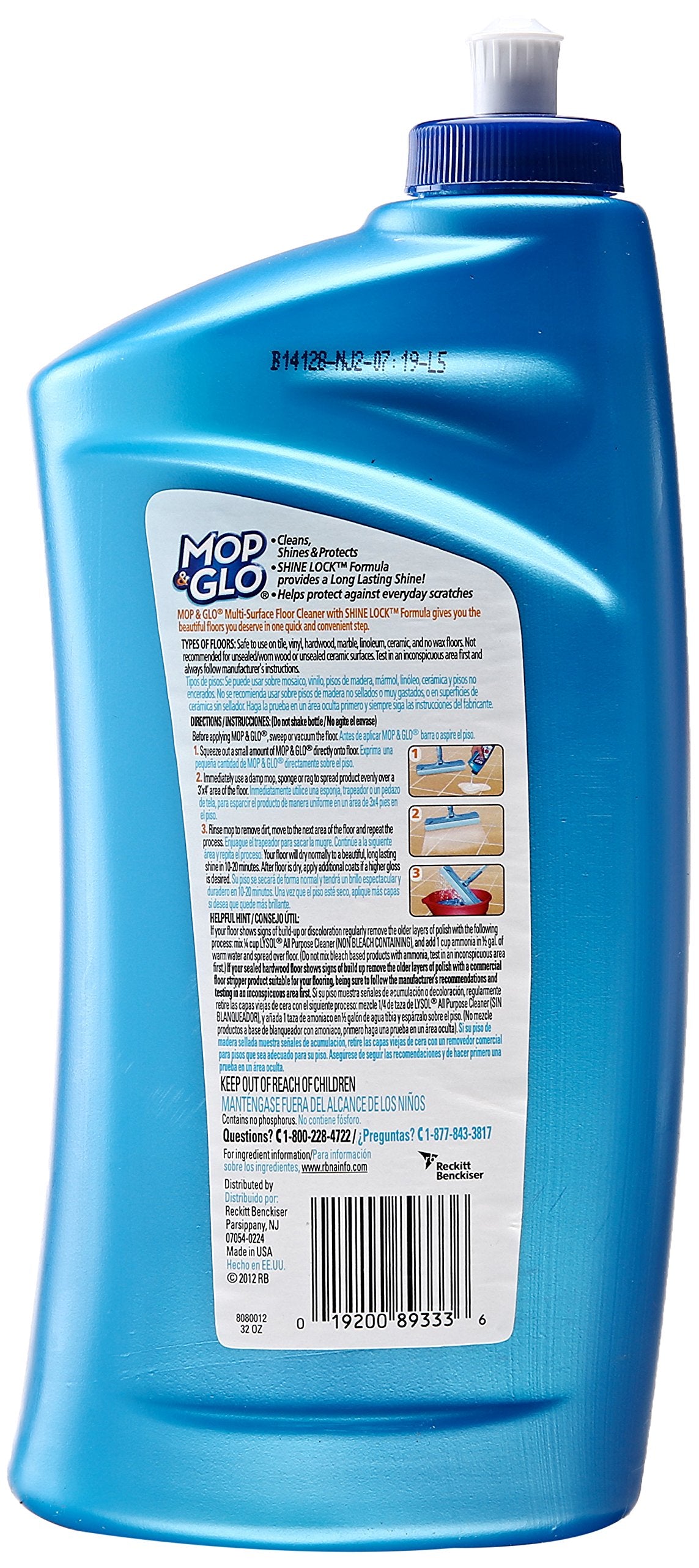 Mop & Glo Multi-Surface Floor Cleaner, 32 oz