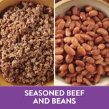 El Monterey Beef and Bean Burritos Made with Real Beef, 8 Ct Box
