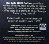 CAFE OLÃ‰ Cafe Ole Organics Peruvian Medium Roast Single Serve Coffee Cups