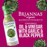 BRIANNAS - Organic Real French Vinaigrette Dressing - Certified Kosher & Organic Salad Dressing made with Premium Ingredients - Sugar-Free Dressing